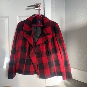Plaid Pea Coat